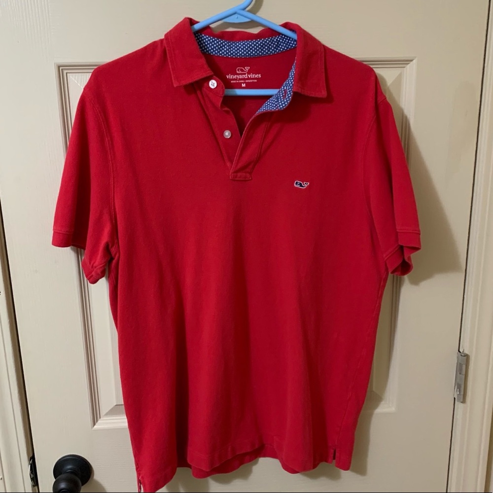 Vineyard Vines red polo